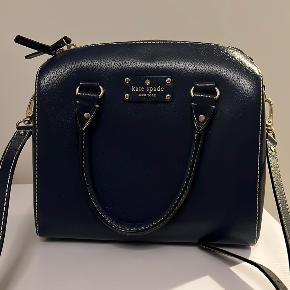 Kate Spade Navy Blue Satchel Purse